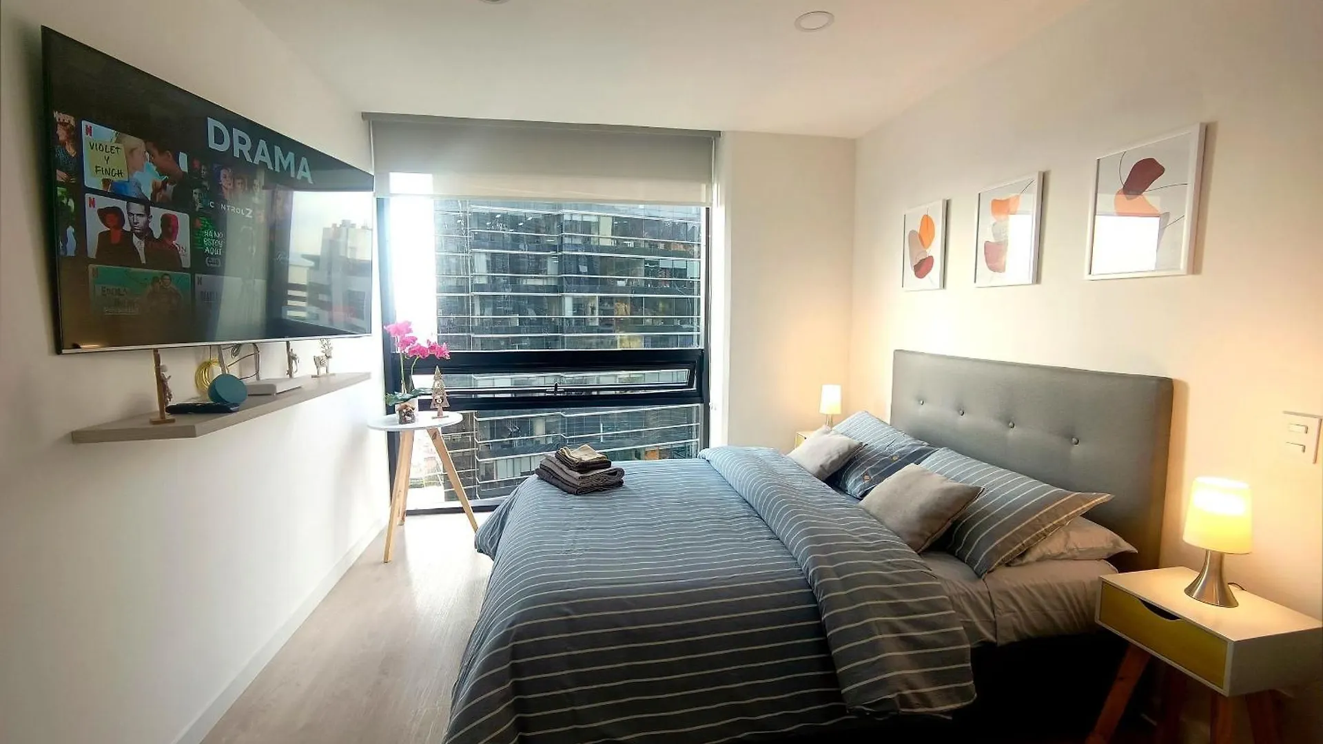 Acogedor Loft Con Tecnologia Alexa, Vista Usaquen Bogota Colombia